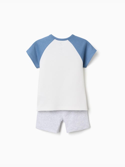 Pyjama short en coton avec Mickey & Pluto - Kiabi