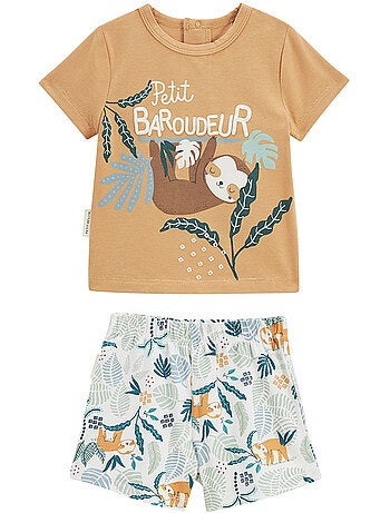 Pyjama short enfant 2 pièces baroudeur