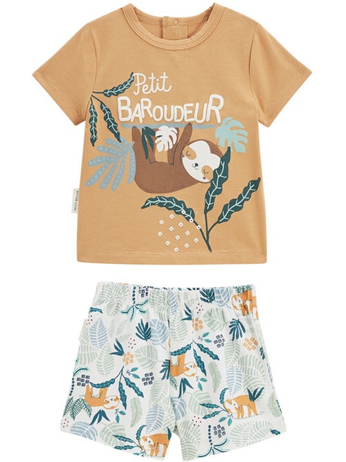 Pyjama short enfant 2 pièces Baroudeur - Kiabi