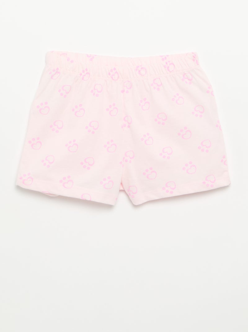 Pyjama short 'Gabby et la maison magique' - 2 pièces Rose - Kiabi