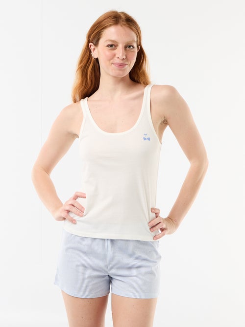 Pyjama short imprimé - 2 pièces - Kiabi