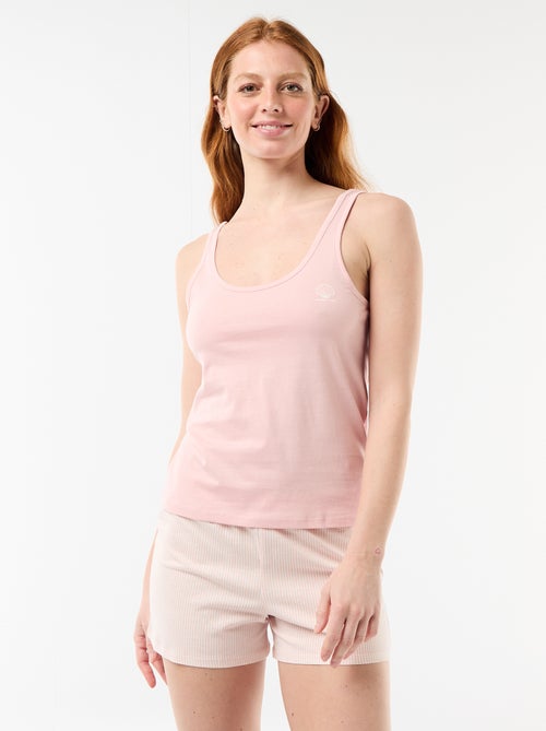 Pyjama short imprimé - 2 pièces - Kiabi