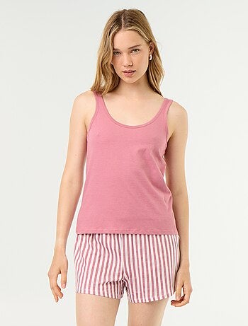 Pyjama short imprimé - 2 pièces