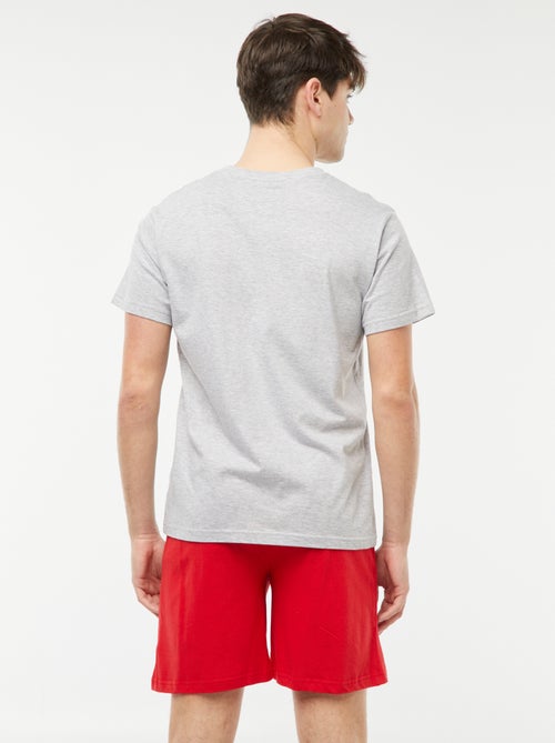 Pyjama short imprimé fun 2 pièces - Kiabi