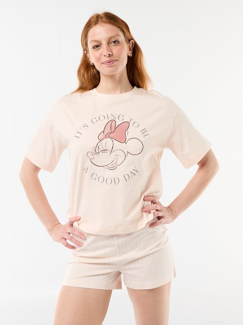 Pyjama short imprimé 'Minnie' - 2 pièces - Kiabi