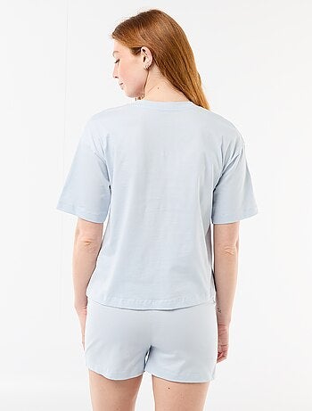 Pyjama short imprimé 'Vice Versa' - 2 pièces