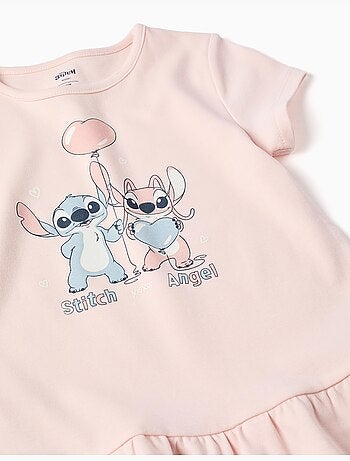 Pyjama-short met een glow-in-the-dark-print van stitch