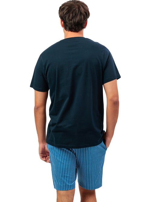 Pyjama short polo classic stripes - Kiabi Pyjama short polo classic stripes - Kiabi