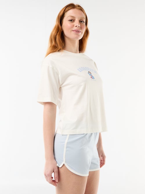 Pyjama short 'Stitch' - 2 pièces - Kiabi