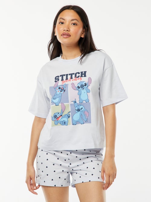 Pyjama short 'Stitch' - 2 pièces - Kiabi