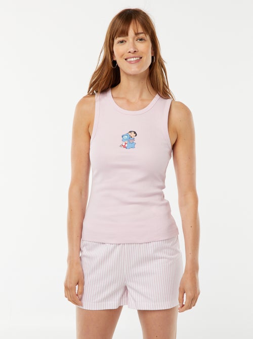 Pyjama short 'Stitch' - 2 pièces - Kiabi