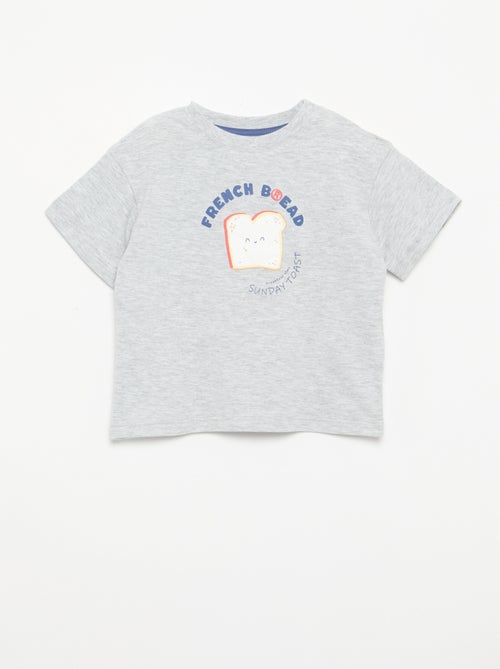 Pyjama short + T-shirt - 2 pièces - Kiabi Pyjama short + T-shirt - 2 pièces - Kiabi