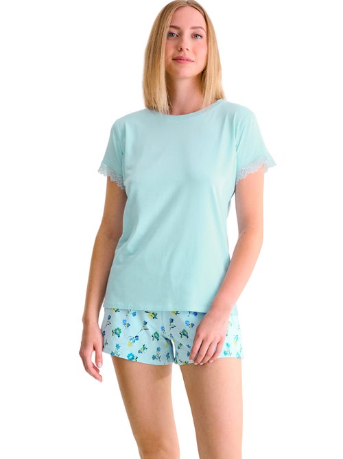 Pyjama short t-shirt BLOOMY - Kiabi Pyjama short t-shirt BLOOMY - Kiabi