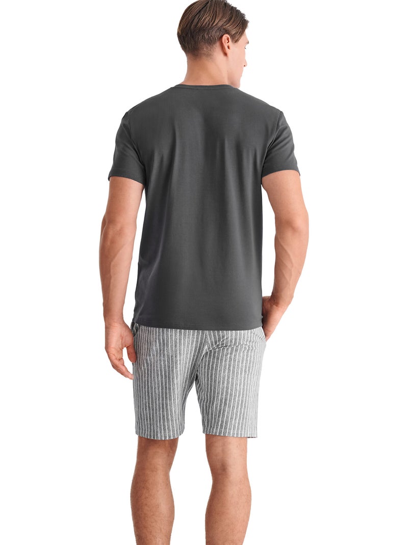 Pyjama short t-shirt hector Gris - Kiabi