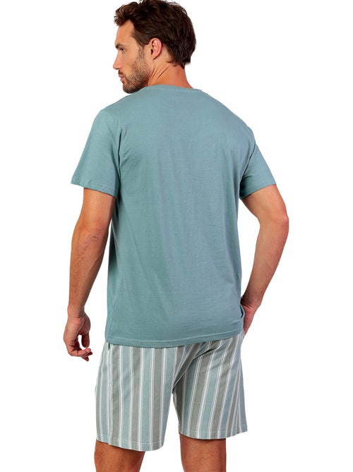 Pyjama short t-shirt lets go travel - Kiabi
