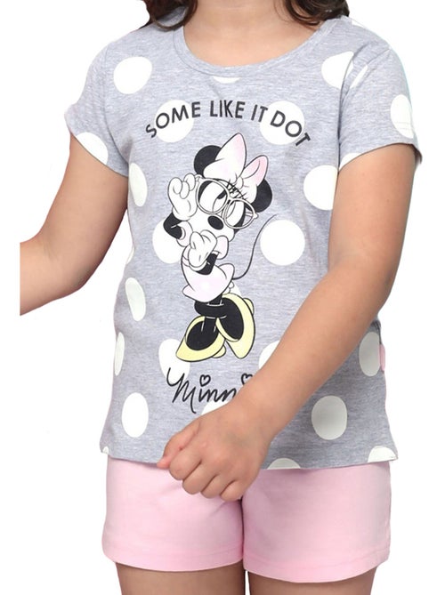 Pyjama short t-shirt minnie dots disney gris - Kiabi Pyjama short t-shirt minnie dots disney gris - Kiabi