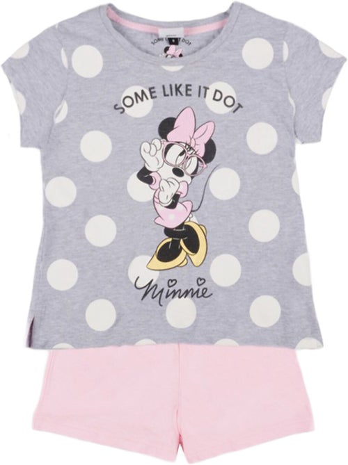 Pyjama short t-shirt minnie dots disney gris - Kiabi Pyjama short t-shirt minnie dots disney gris - Kiabi