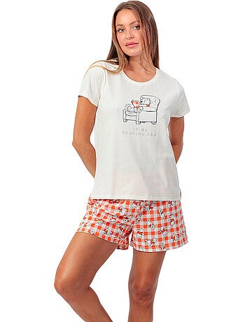 Pyjama short t-shirt reading era disney