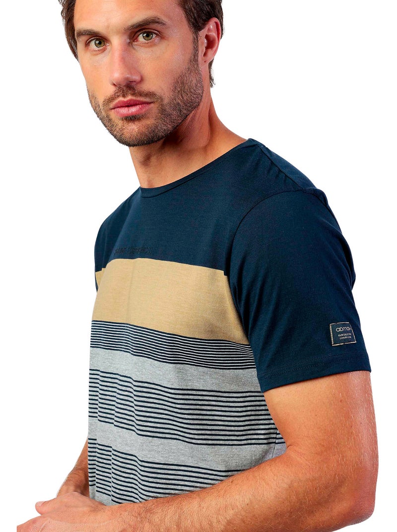Pyjama short t-shirt sublime experiences Bleu marine - Kiabi