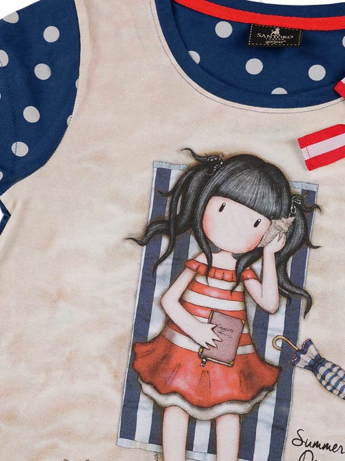 Pyjama short t-shirt summer days santoro marine - Kiabi Pyjama short t-shirt summer days santoro marine - Kiabi