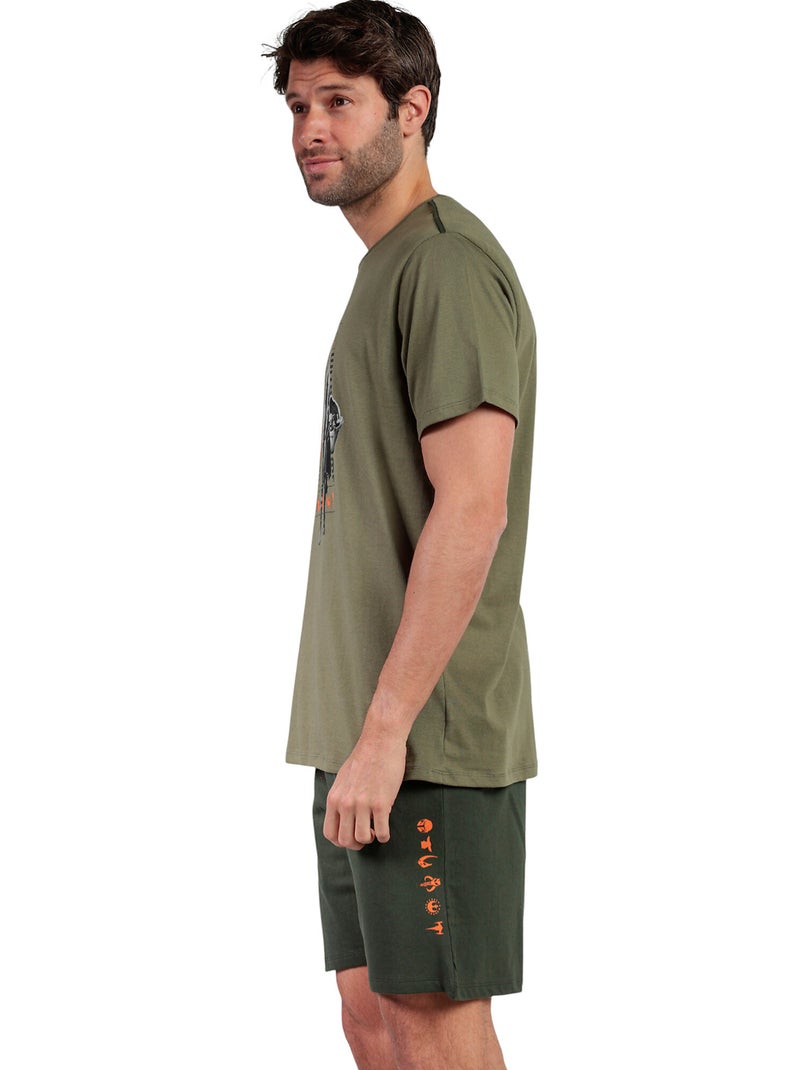 Pyjama short t-shirt the kid star wars Kaki - Kiabi