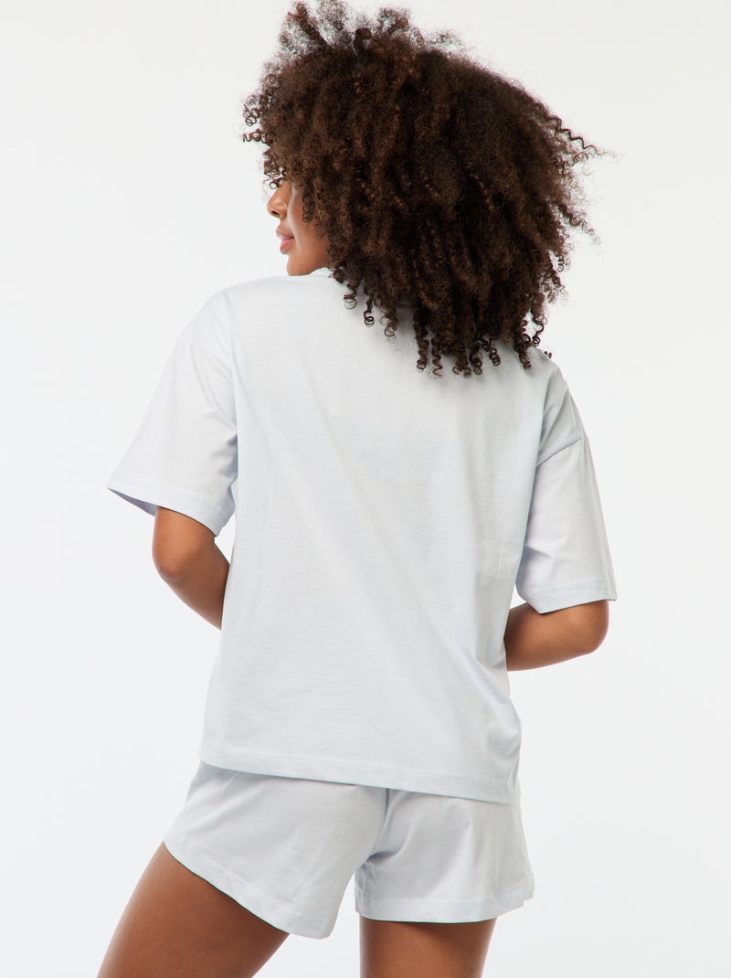 Pyjama 'Snoopy' - 2-delig BLAUW - Kiabi