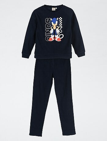Pyjama 'Sonic' 2 pièces - T-shirt à manches longues + pantalon