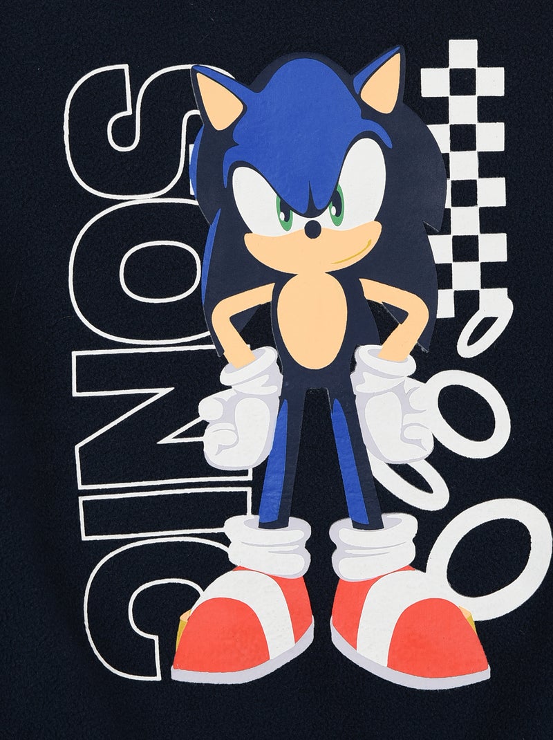 Pyjama 'Sonic' 2 pièces - T-shirt à manches longues + pantalon Bleu - Kiabi