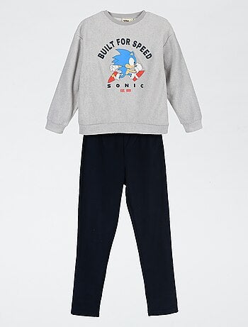 Pyjama 'Sonic' 2 pièces - T-shirt à manches longues + pantalon