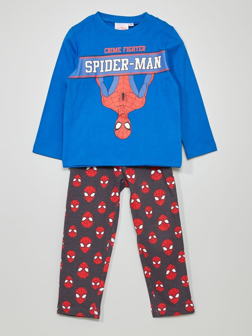 Pyjama 'Spider-man' 'Marvel' bleu - Kiabi
