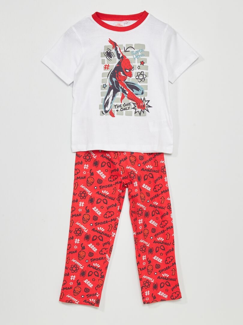 Pyjama 'Spider-man' 'Marvel' rouge - Kiabi