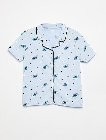 Pyjama 'Stitch' 'Disney' chemise manches courtes + short - 2 pièces