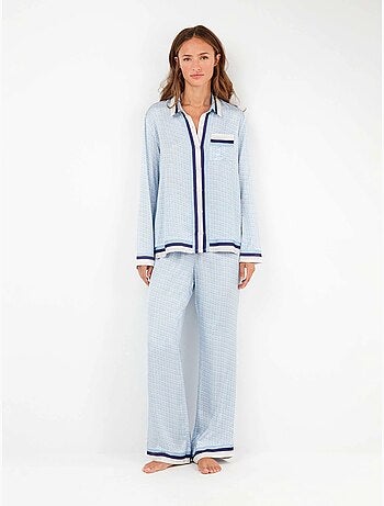 Pyjama t-shirt imprimé monogramme