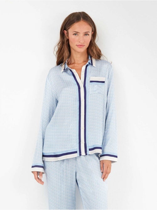 Pyjama t-shirt imprimé monogramme - Kiabi