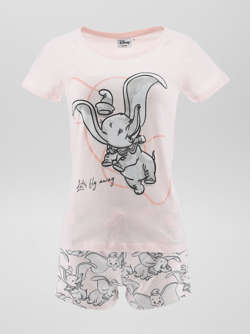 Pyjama t-shirt + short 'Dumbo' - 2 pièces ROSE - Kiabi