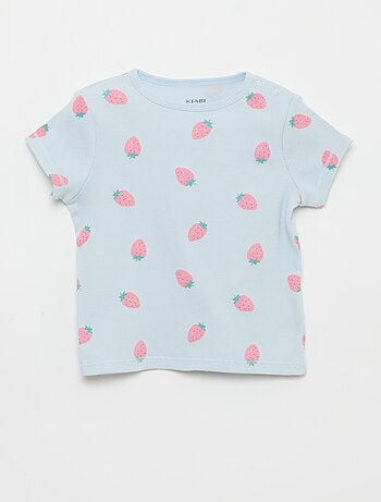 Pyjama t-shirt + short en coton côtelé - 2 pièces