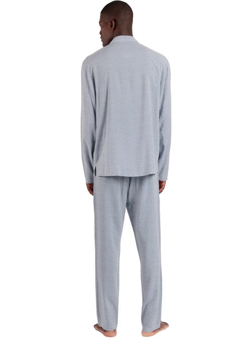 Pyjama tenue pantalon chemise manches longues classic spiga - Kiabi Pyjama tenue pantalon chemise manches longues classic spiga - Kiabi