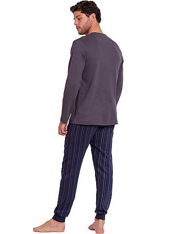 Pyjama tenue pantalon top manches longues gentlemen sclub