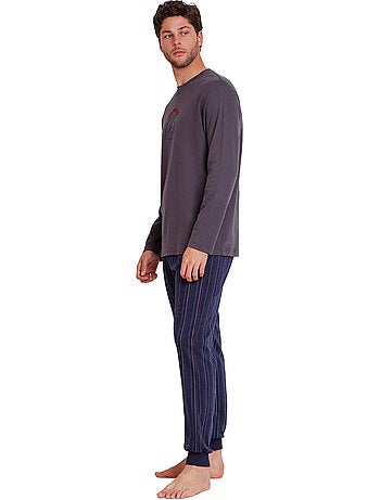 Pyjama tenue pantalon top manches longues gentlemen sclub