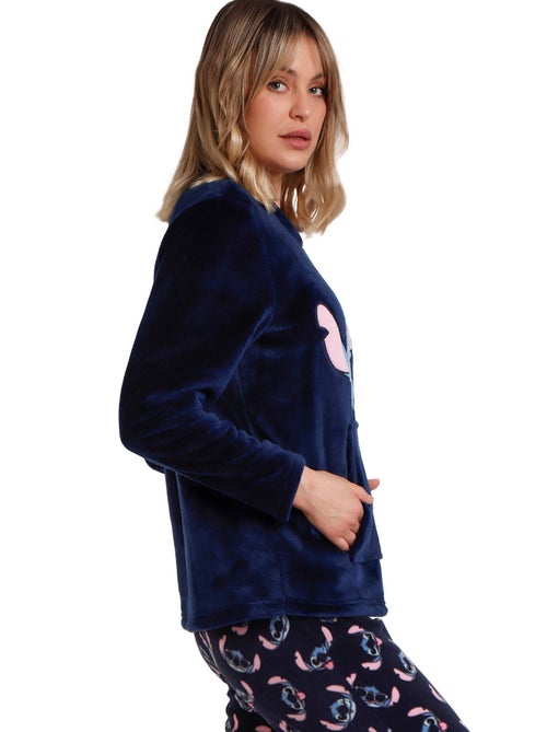 Pyjama tenue pantalon top manches longues stitch faces disney - Kiabi