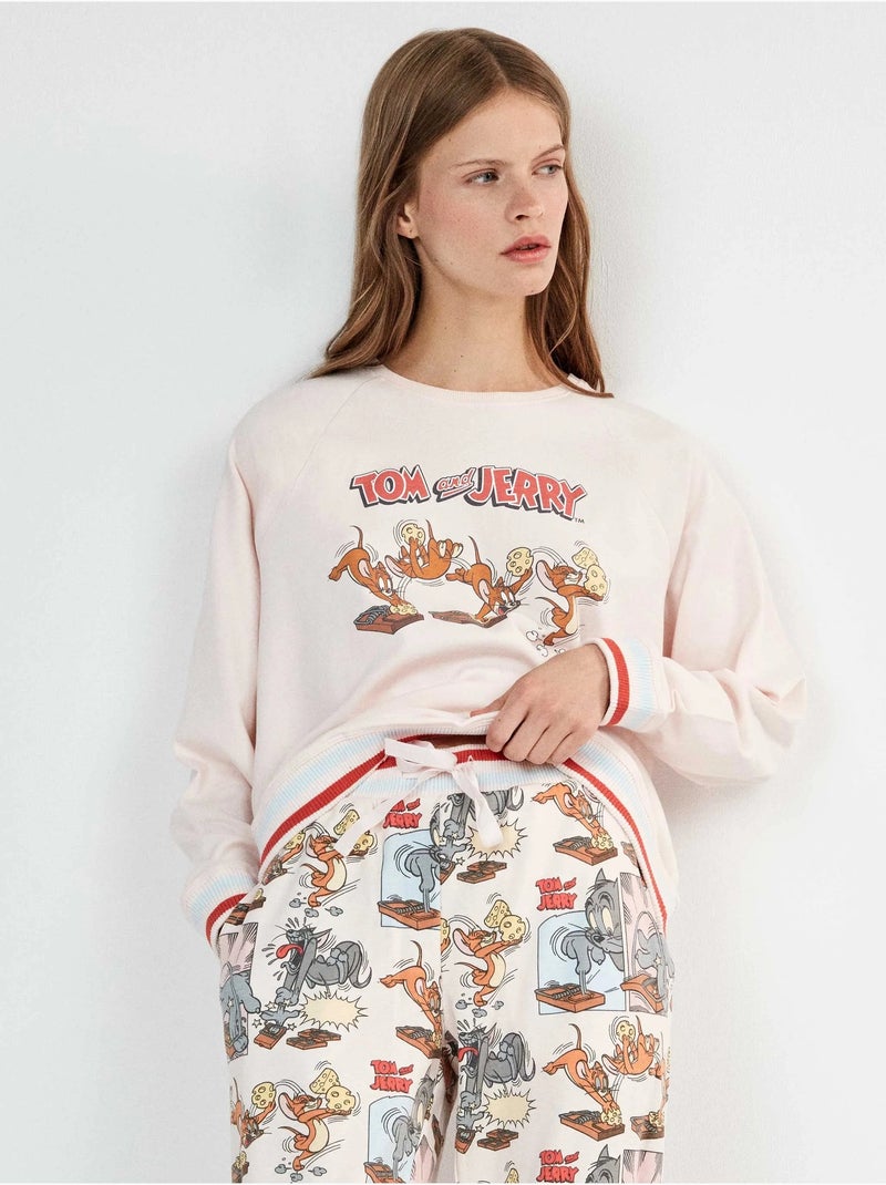 Pyjama tom & jerry bedrukt Roze - Kiabi