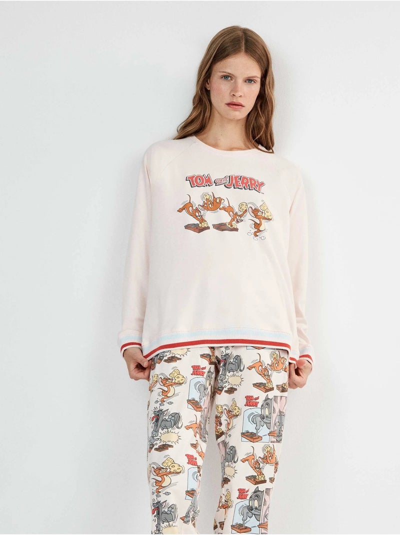 Pyjama tom & jerry bedrukt Roze - Kiabi