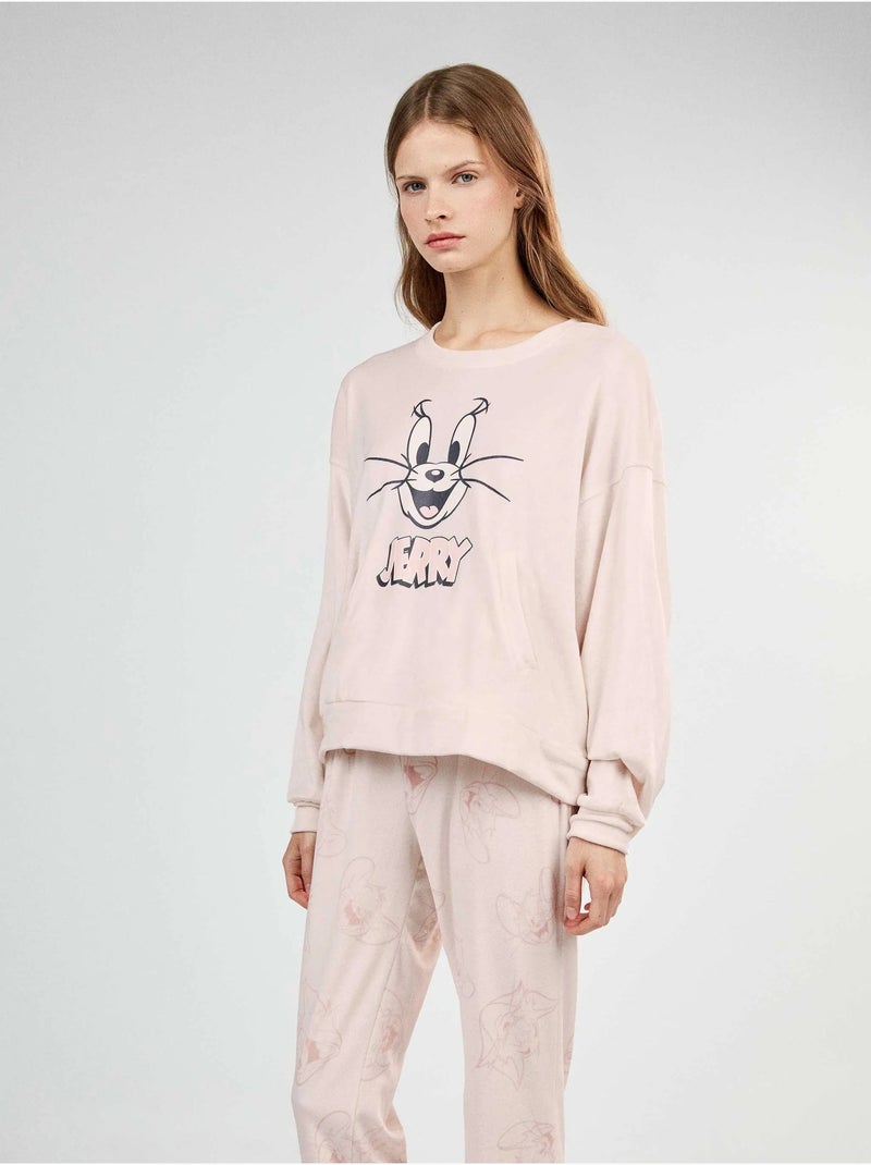 Pyjama tom & jerry met jerry print Roze - Kiabi