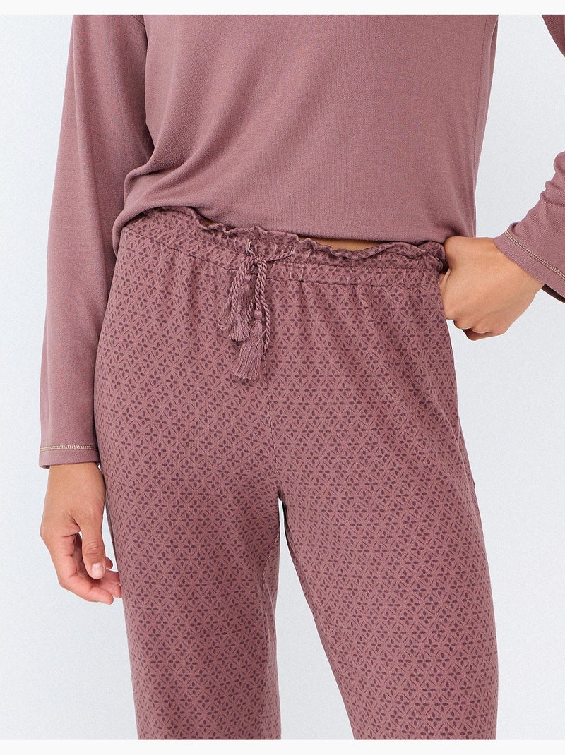 Pyjama tricoté, mo fashion Rose - Kiabi