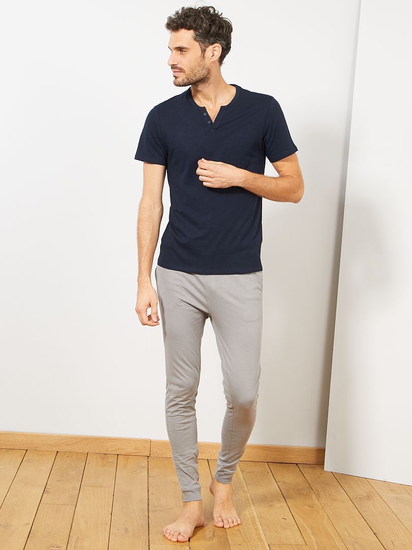 Pyjama A Carreaux Homme Uniexcosm Pyjama Homme Hiver Coton Ensemble De Pyjama à Carreaux Vêtements De Nuit à Manches Longues Ensemble Pyjama Homme à Carreaux Bleu Marine S Pyjama Carreaux Homme