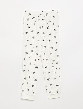 Pyjama van bedrukt velours
