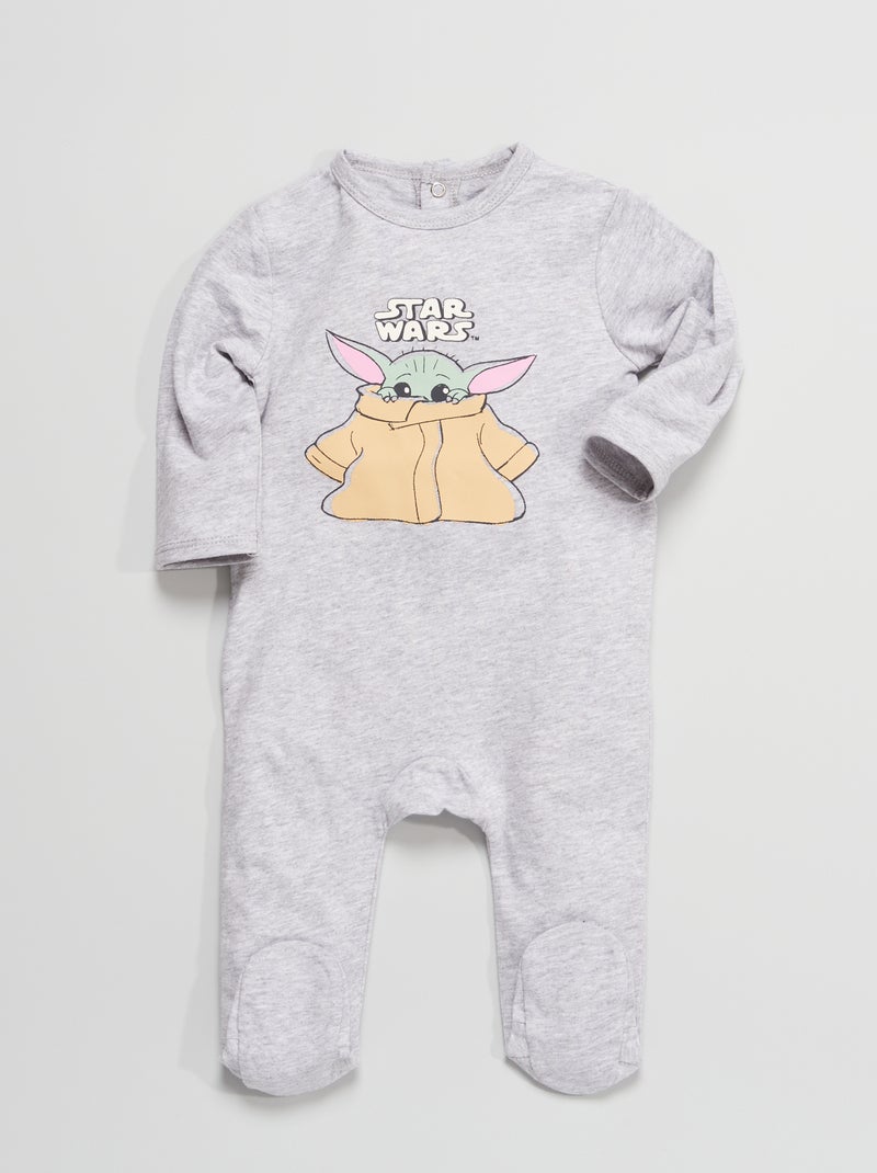 Pyjama van jersey - The Mandalorian GRIJS - Kiabi