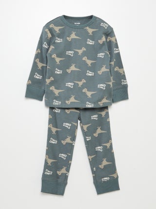 Pyjama van jersey met print - 2-delig