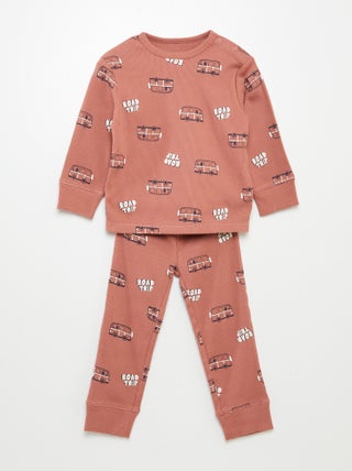 Pyjama van jersey met print - 2-delig