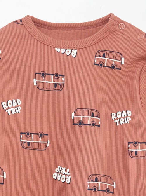 Pyjama van jersey met print - 2-delig - Kiabi